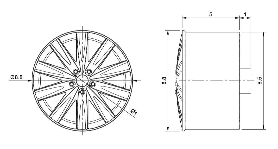WORK STEEZ FOZZO RIMS FOR DIECAST 64 SCALE 3D print model_3