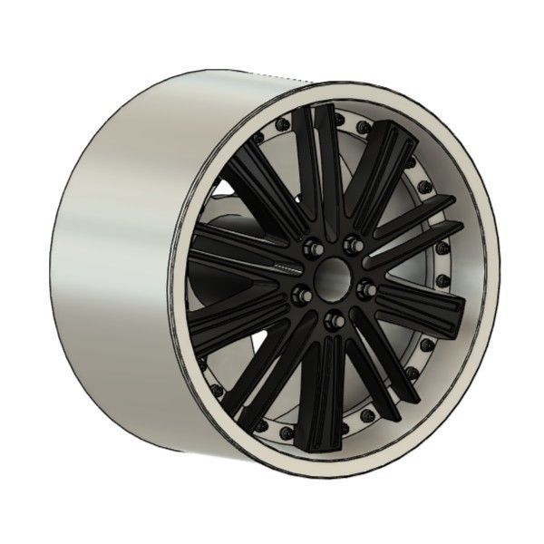 WORK FARIANZA FS2 RIMS FOR DIECAST 64 SCALE 3D print model_1