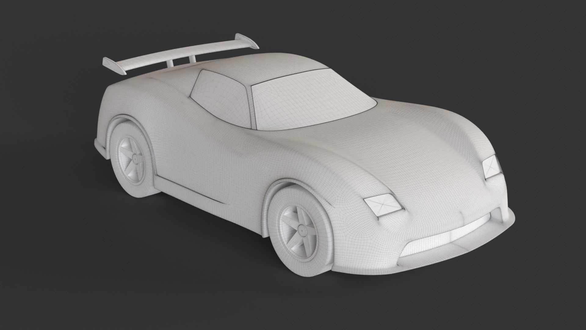 toy racing car  3D model_8
