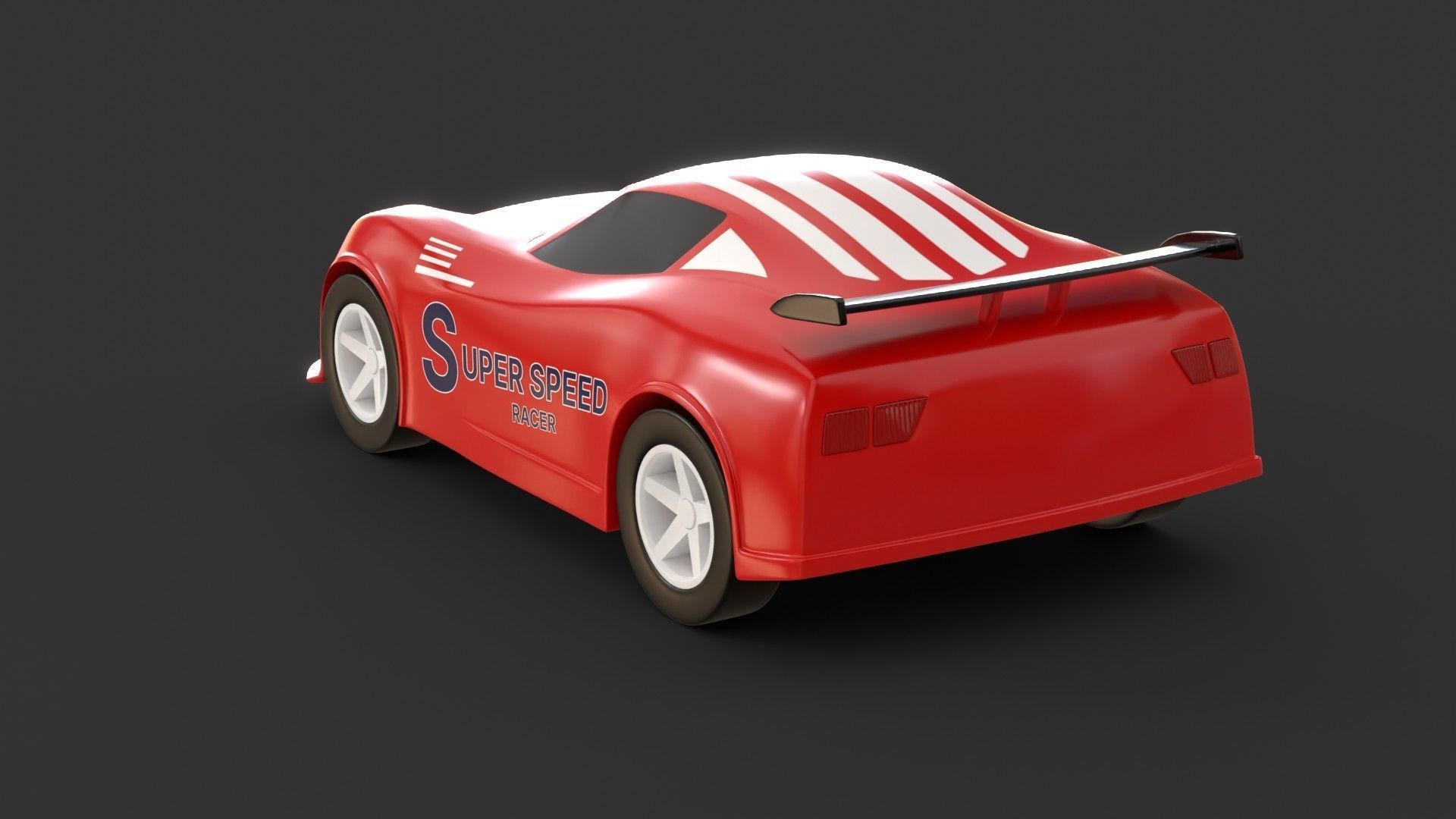 toy racing car  3D model_3