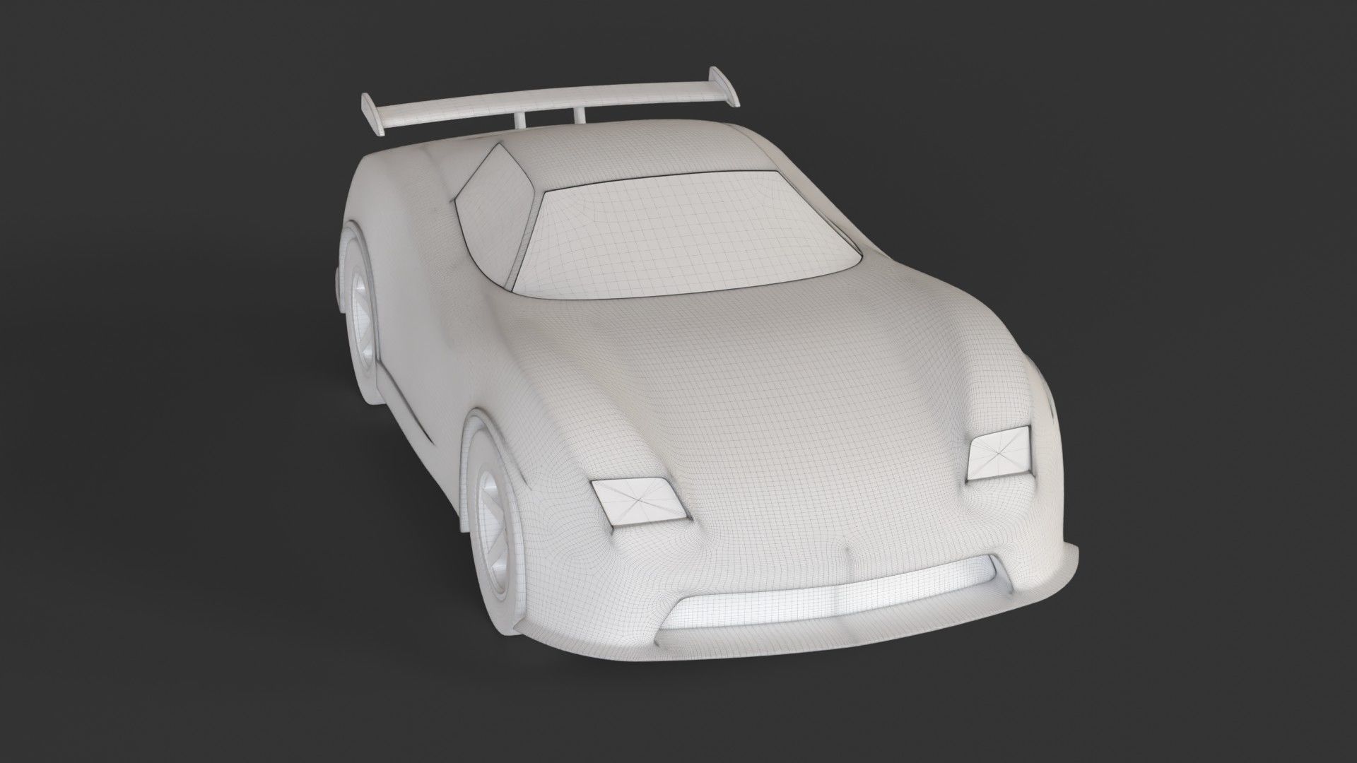 toy racing car  3D model_9