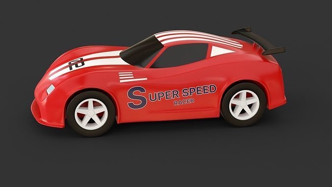 toy racing car  3D model 2