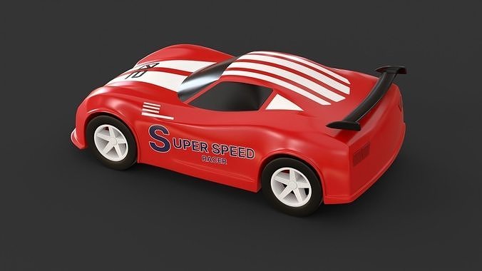 toy racing car  3D model 3