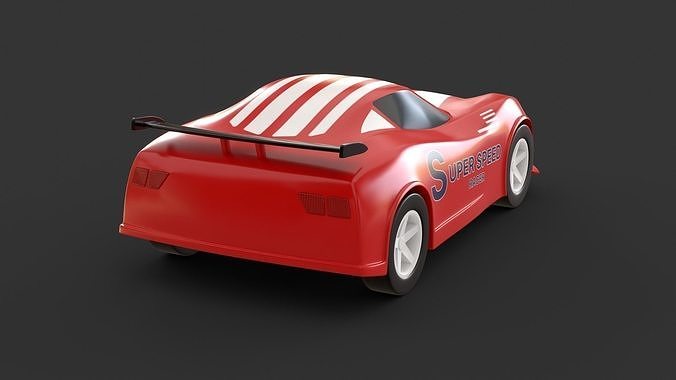 toy racing car  3D model 6