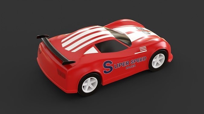 toy racing car  3D model 7