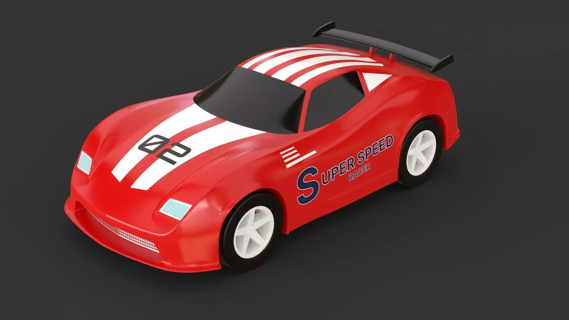 toy racing car  3D model_0