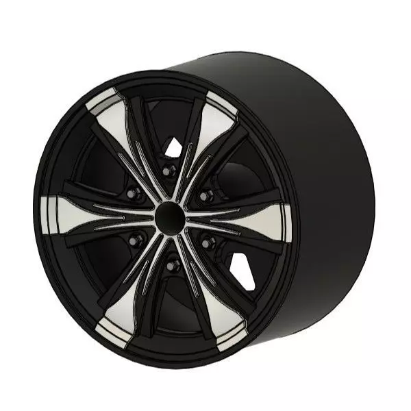 WORK XTRAP N6 RIMS FOR DIECAST 64 SCALE 3D print model