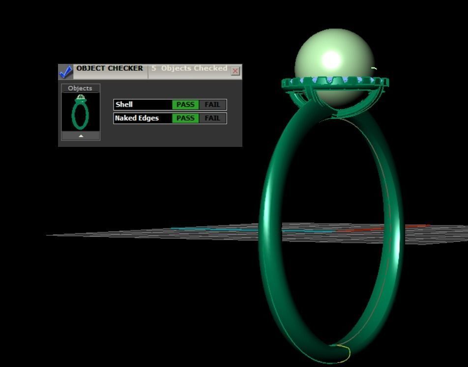 pearl ring 3D print model_8