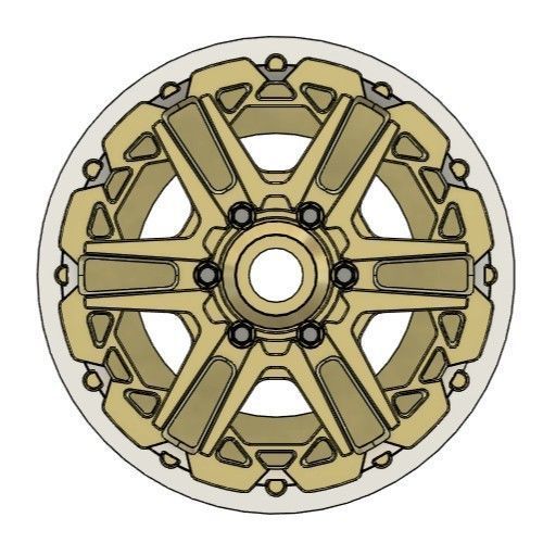 WORK CRAG T-GRABIC III RIMS FOR DIECAST 64 SCALE 3D print model_2