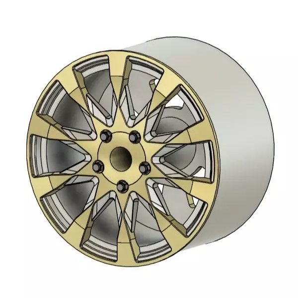 WORK SCHWERT SC2M RIMS FOR DIECAST 64 SCALE 3D print model_0