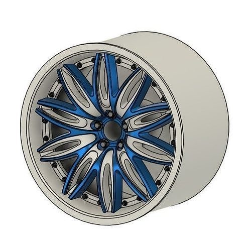 WORK RUSTTERE RT1 RIMS FOR DIECAST 64 SCALE 3D print model