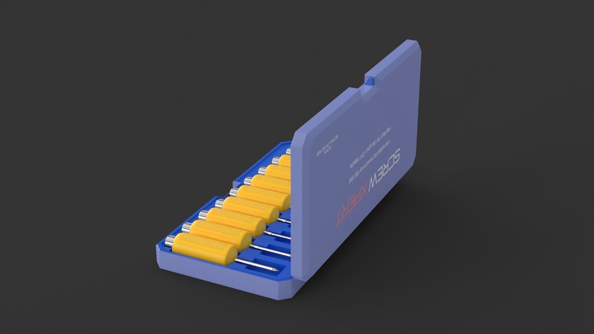 Screw Driver set 3D model_2