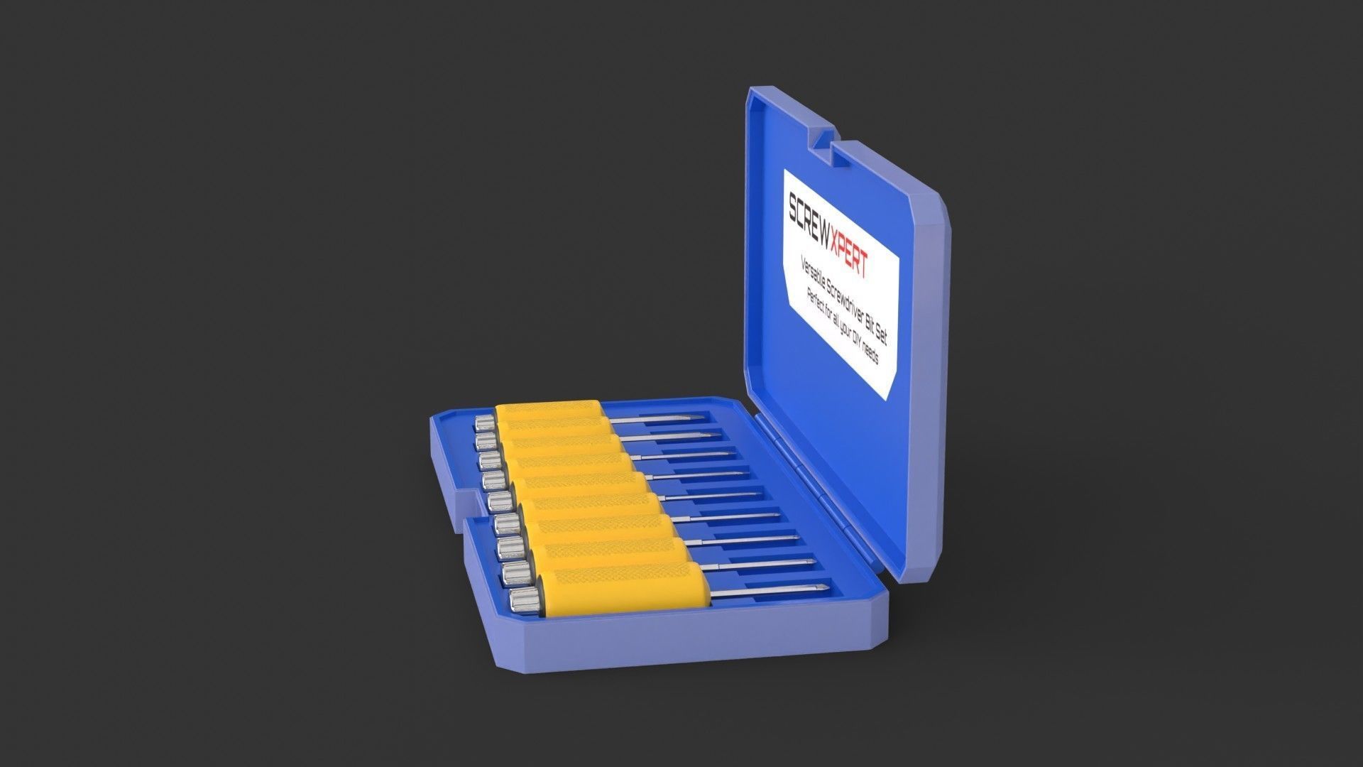 Screw Driver set 3D model_1