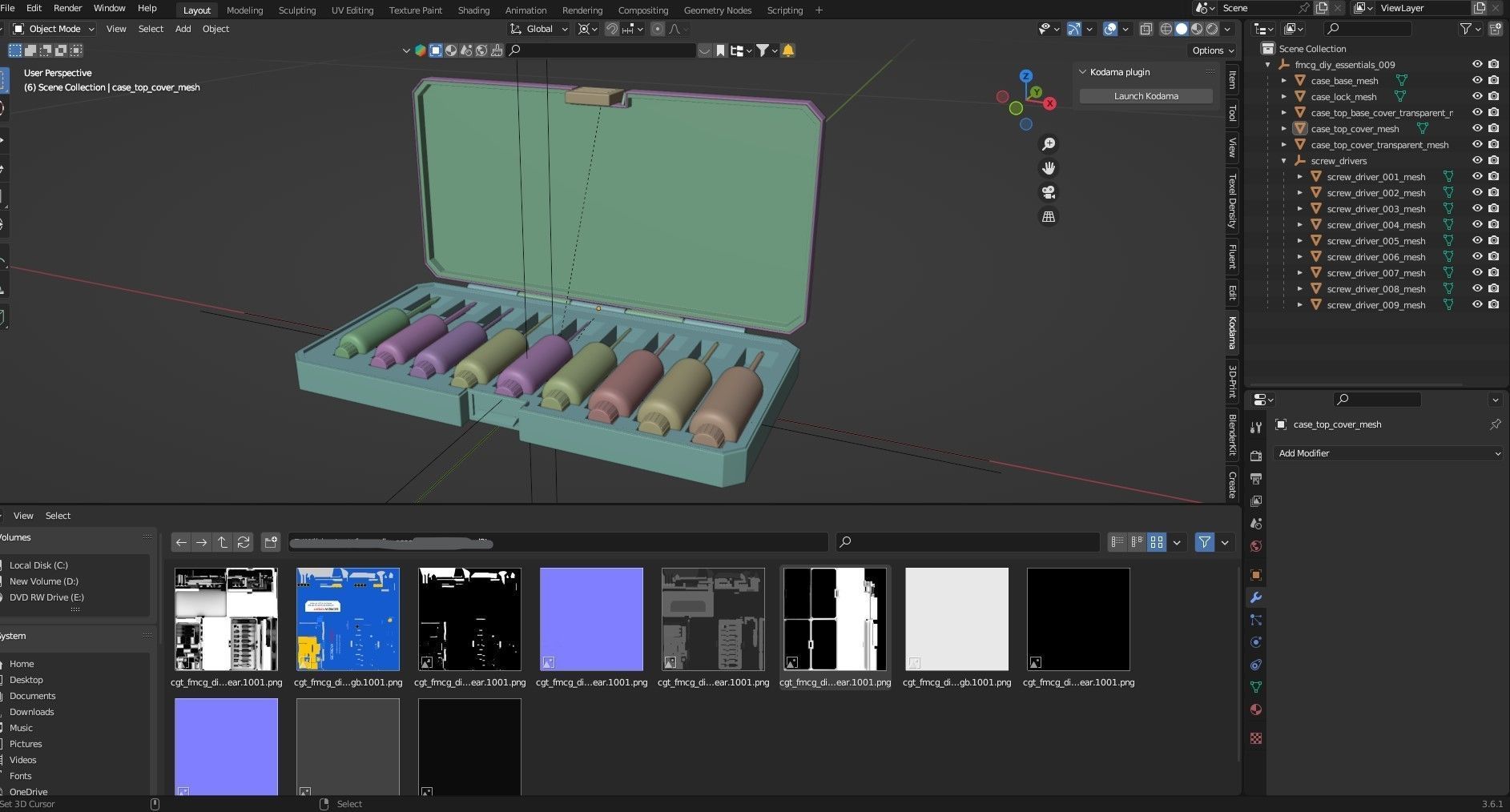 Screw Driver set 3D model_12