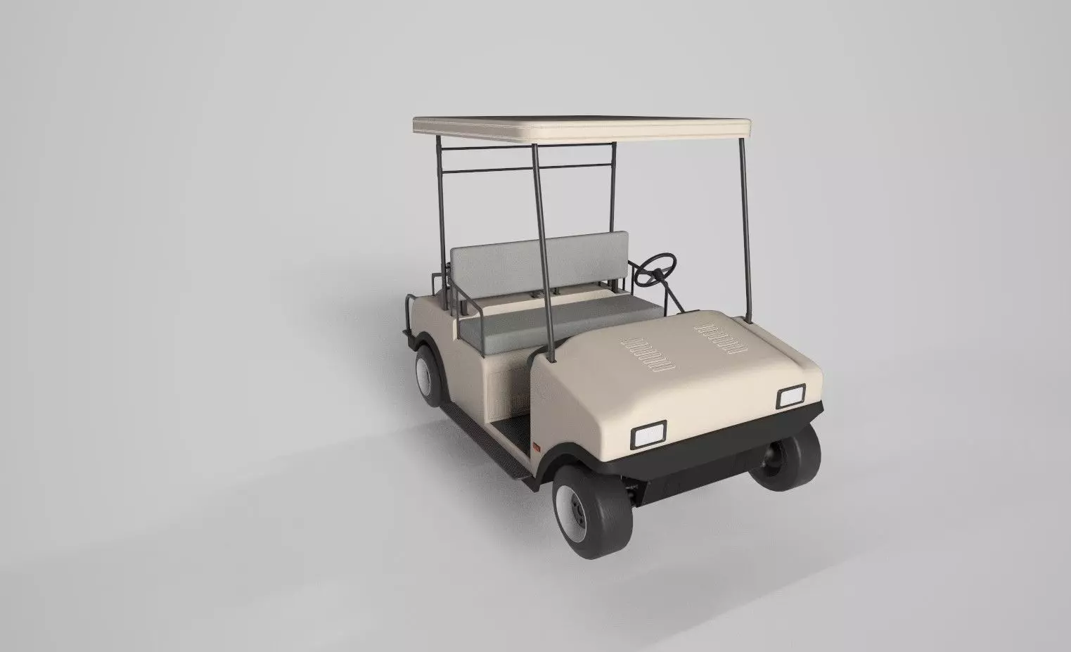 Golf Cart Low-poly 3D model
