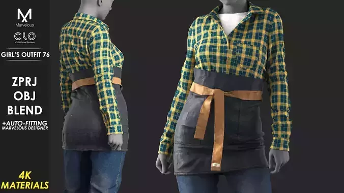 Girls Outfit 77 - Marvelous Designer