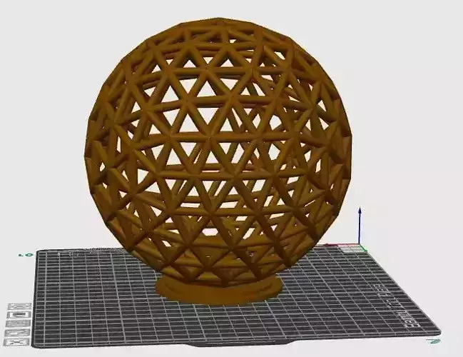 futuristic orb scuplture biolight