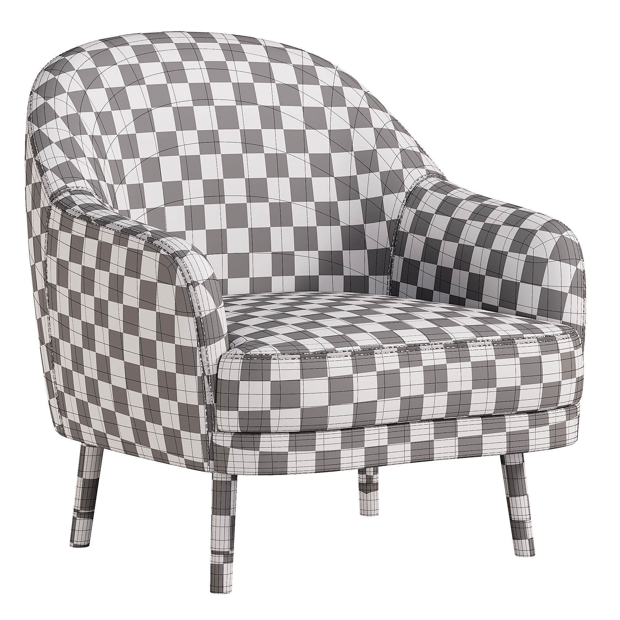 Cosy Armchair 3D model_6