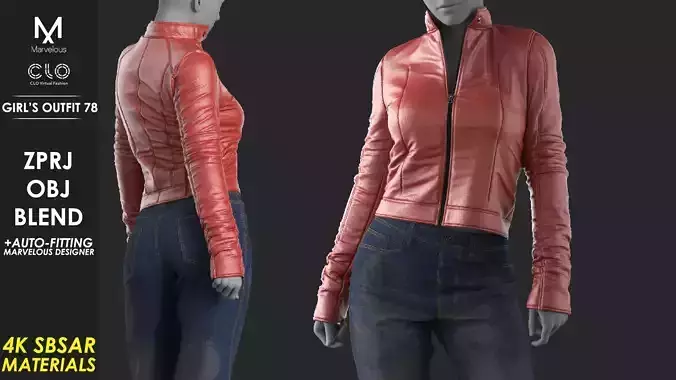 Girls Outfit 78 - Marvelous Designer