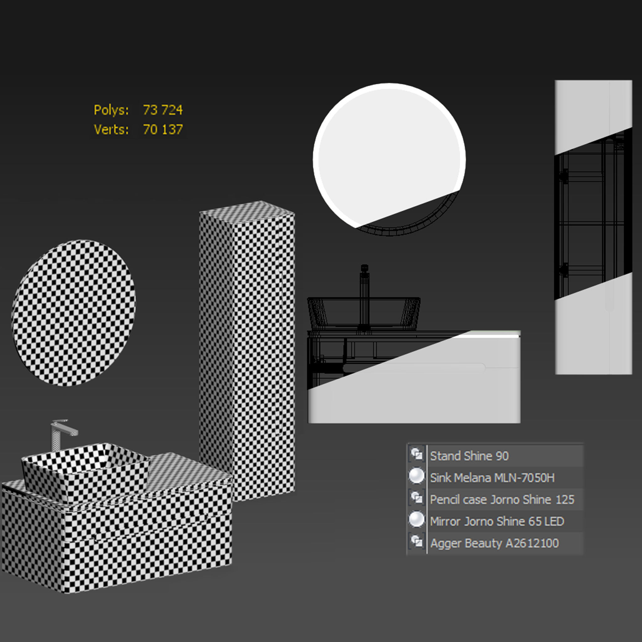 Jorno Shine 90 and Pencil Case 3D model_15