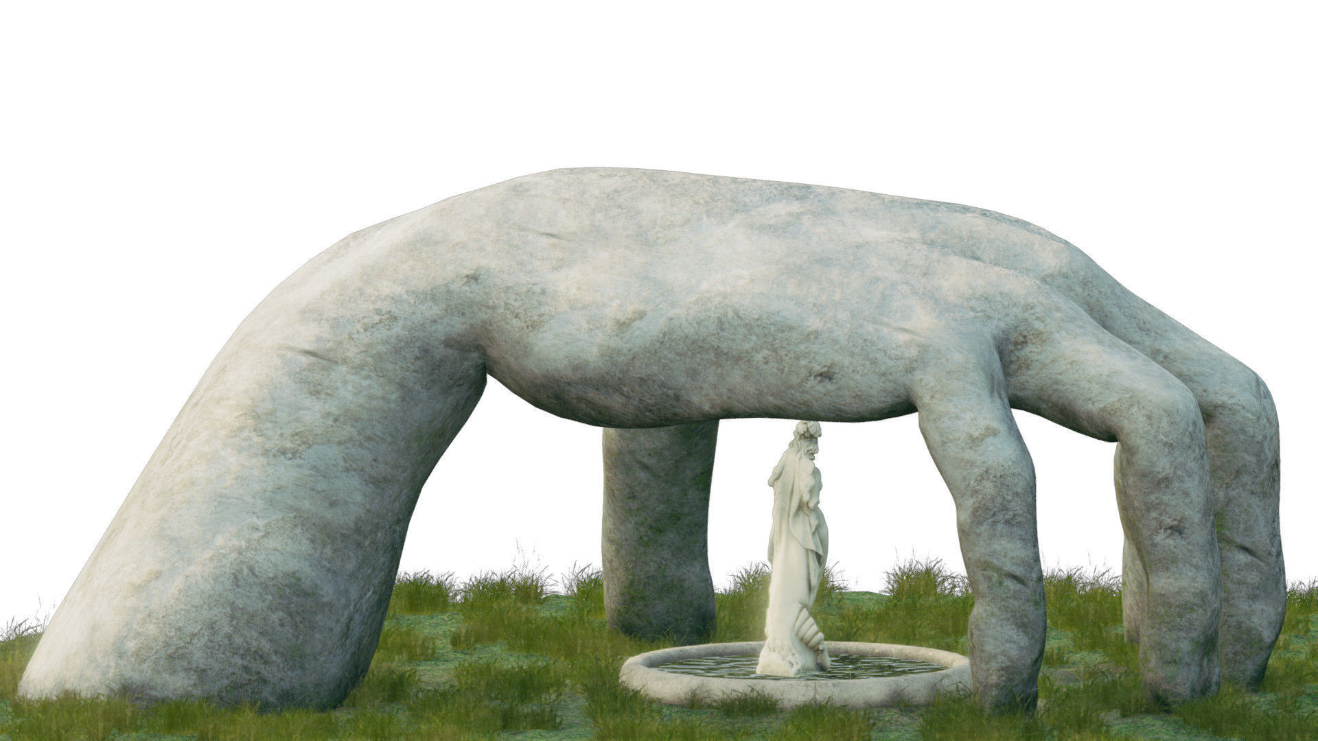 Temple Of Venus Low-poly 3D model_7