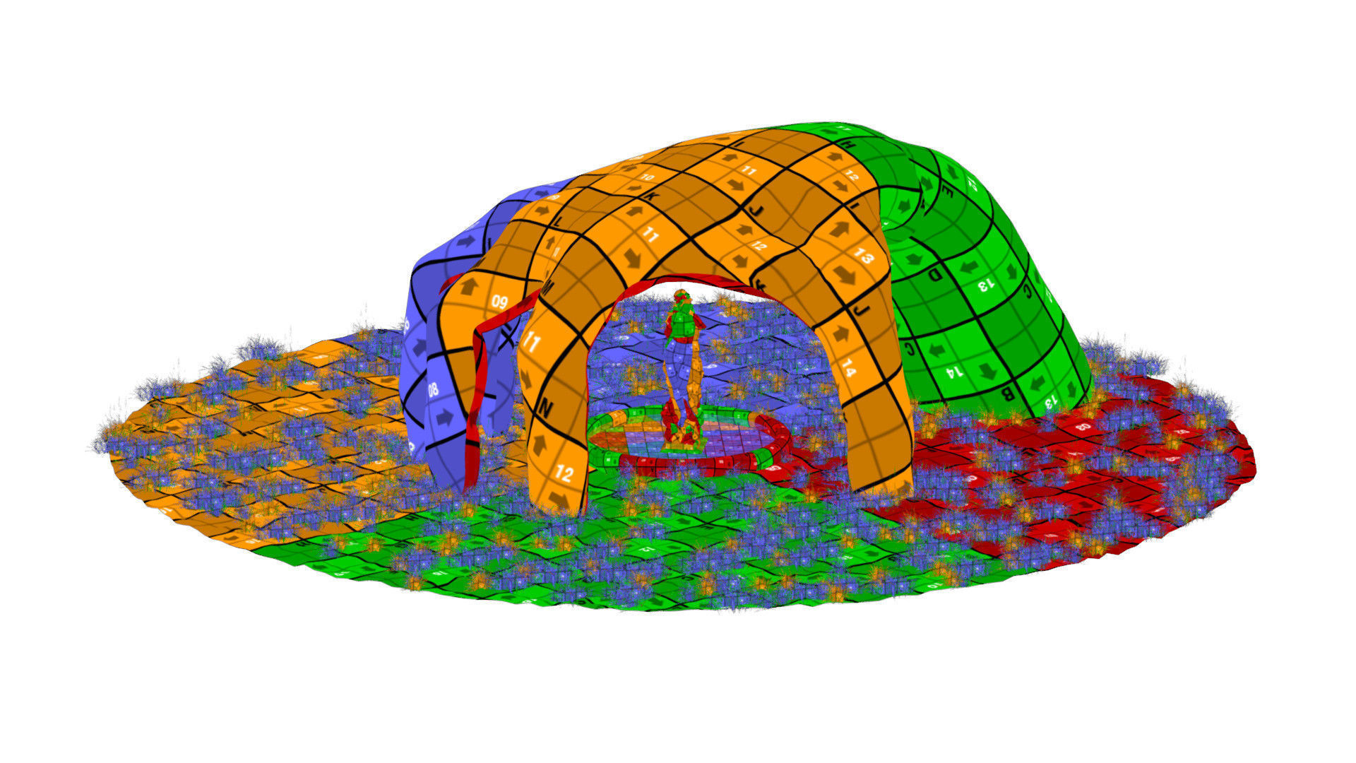 Temple Of Venus Low-poly 3D model_13