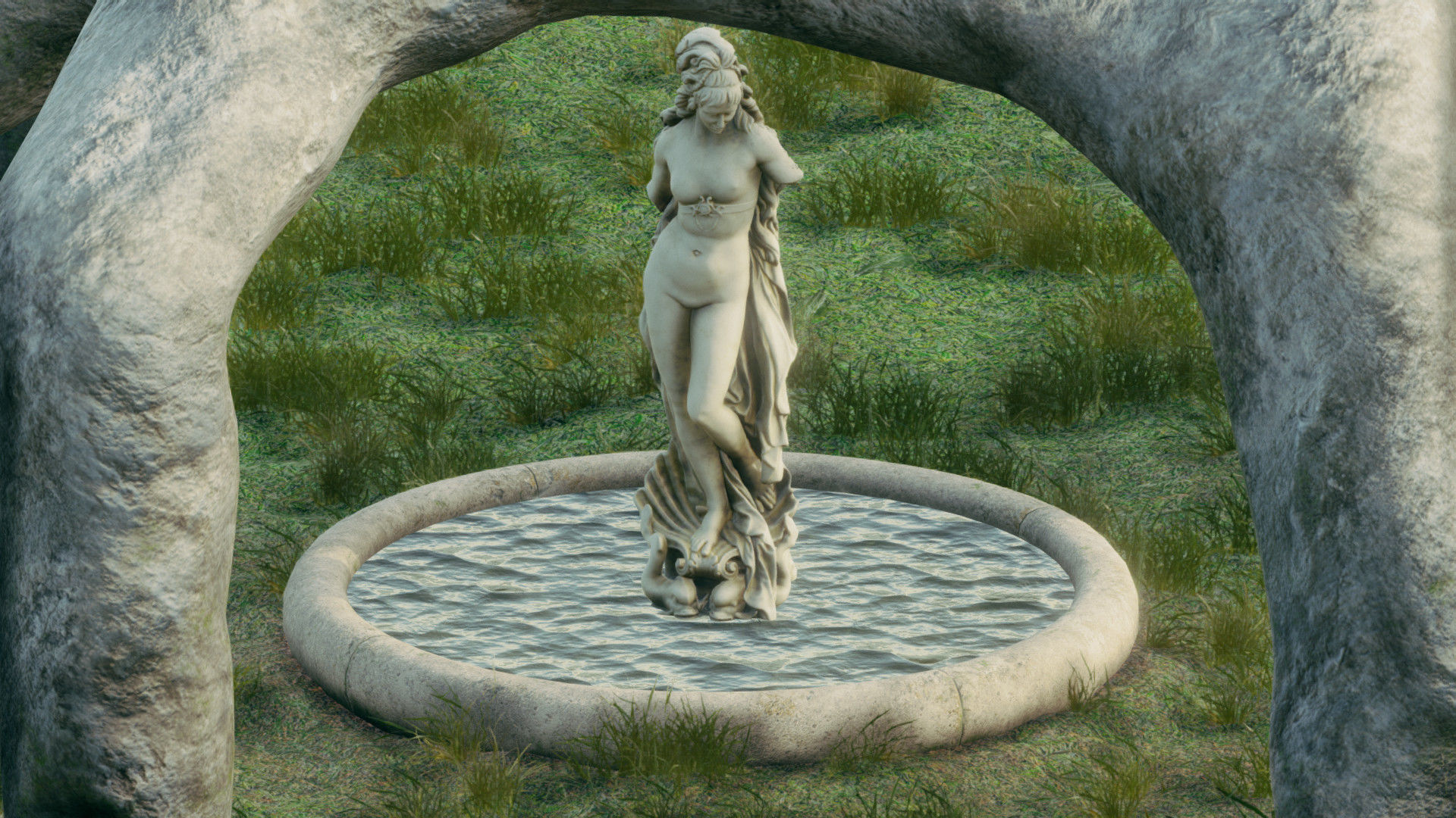 Temple Of Venus Low-poly 3D model_3