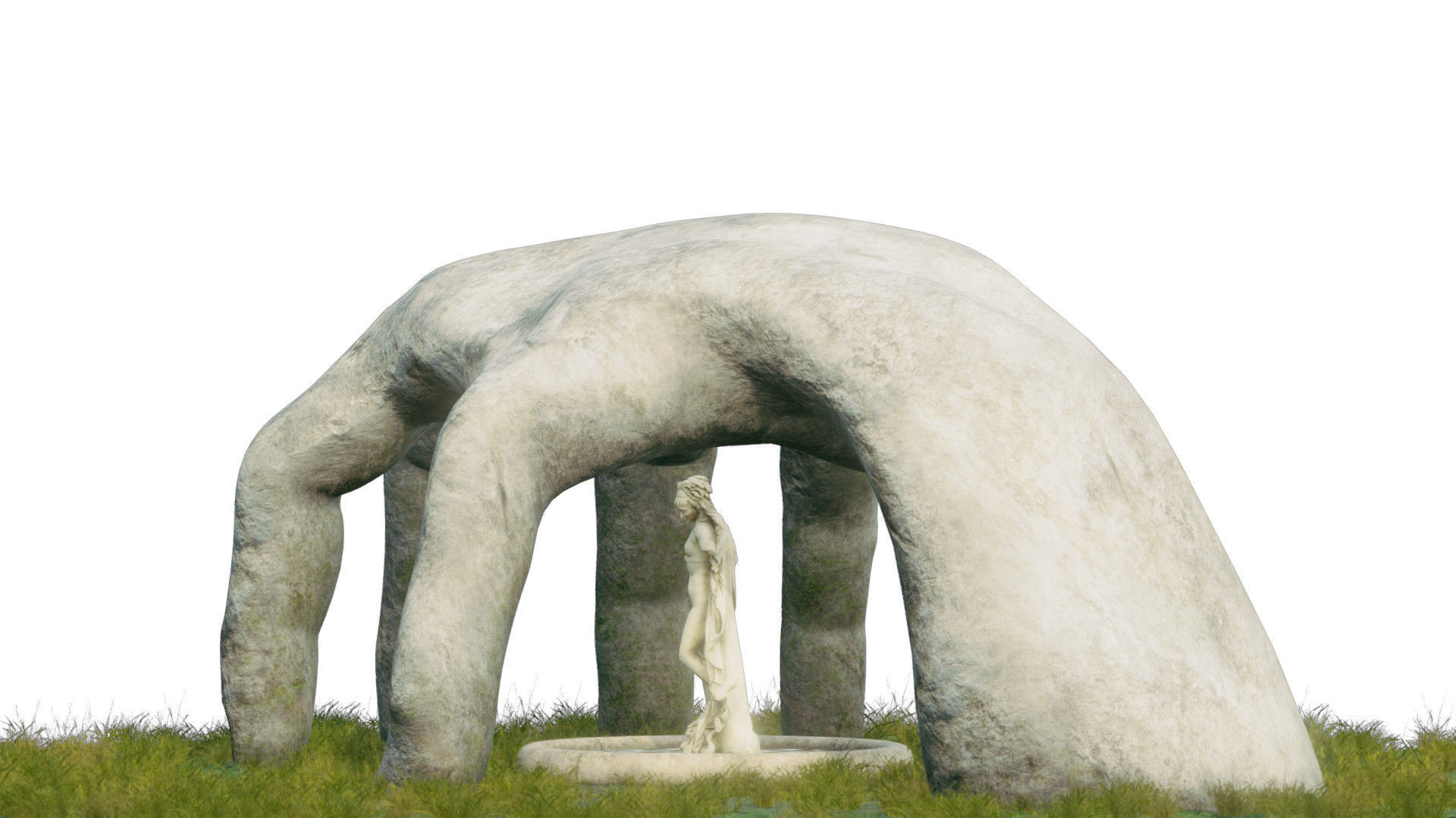 Temple Of Venus Low-poly 3D model_8