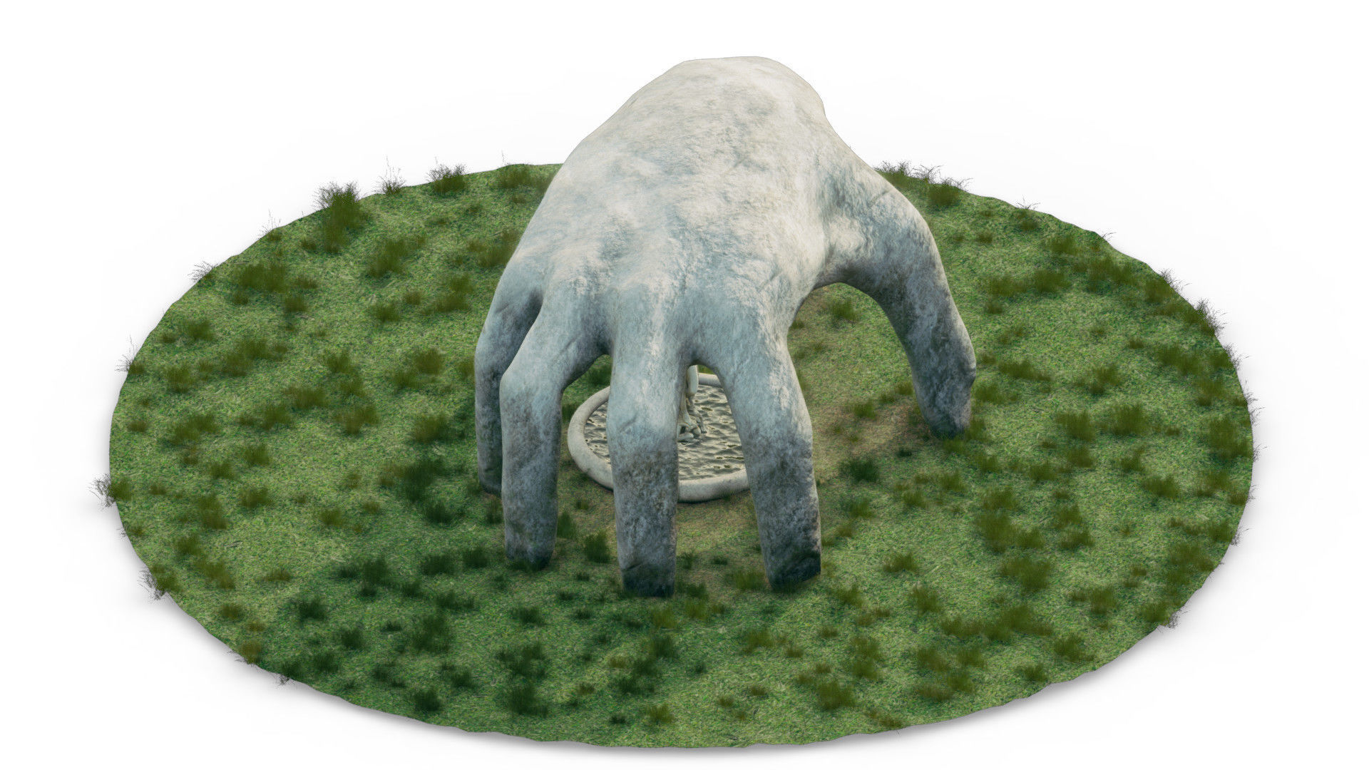 Temple Of Venus Low-poly 3D model_5