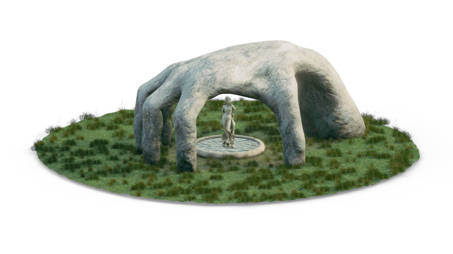 Temple Of Venus Low-poly 3D model_6