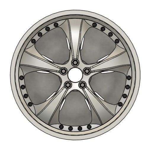 WORK EUROLINE SE RIMS FOR DIECAST 64 SCALE 3D print model_2