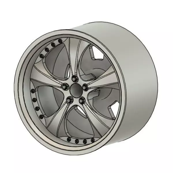 WORK EUROLINE SE RIMS FOR DIECAST 64 SCALE 3D print model_0