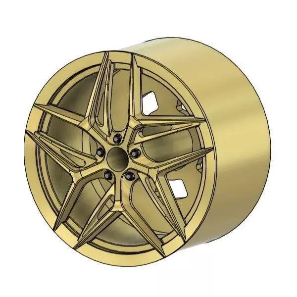 WORK GNOSIS IS205 RIMS FOR DIECAST 64 SCALE 3D print model_0