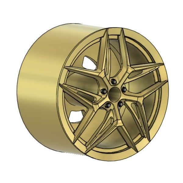 WORK GNOSIS IS205 RIMS FOR DIECAST 64 SCALE 3D print model_1