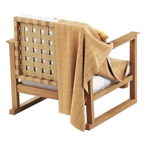 HATTHOLMEN Garden armchair IKEA 3D model 3