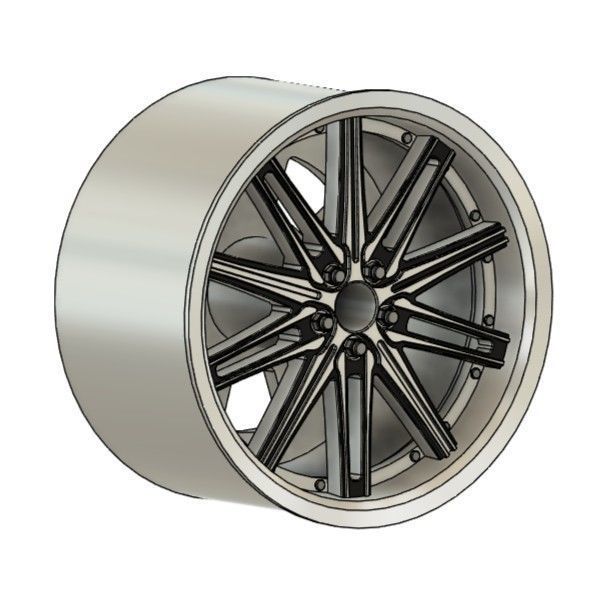 WORK VARIANZA A6S RIMS FOR DIECAST 64 SCALE 3D print model_1