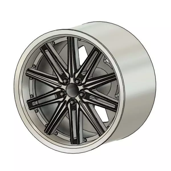 WORK VARIANZA A6S RIMS FOR DIECAST 64 SCALE 3D print model_0