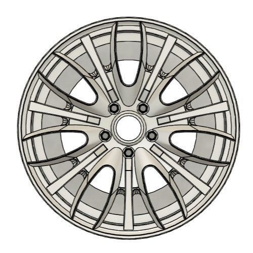WORK PROMISING STYLE M RIMS FOR DIECAST 64 SCALE 3D print model_2