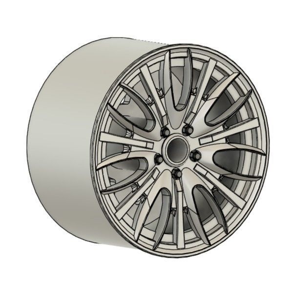 WORK PROMISING STYLE M RIMS FOR DIECAST 64 SCALE 3D print model_1