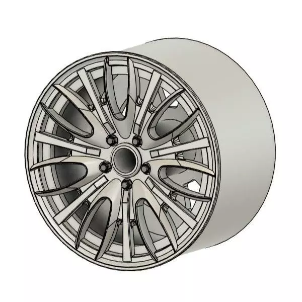 WORK PROMISING STYLE M RIMS FOR DIECAST 64 SCALE 3D print model_0