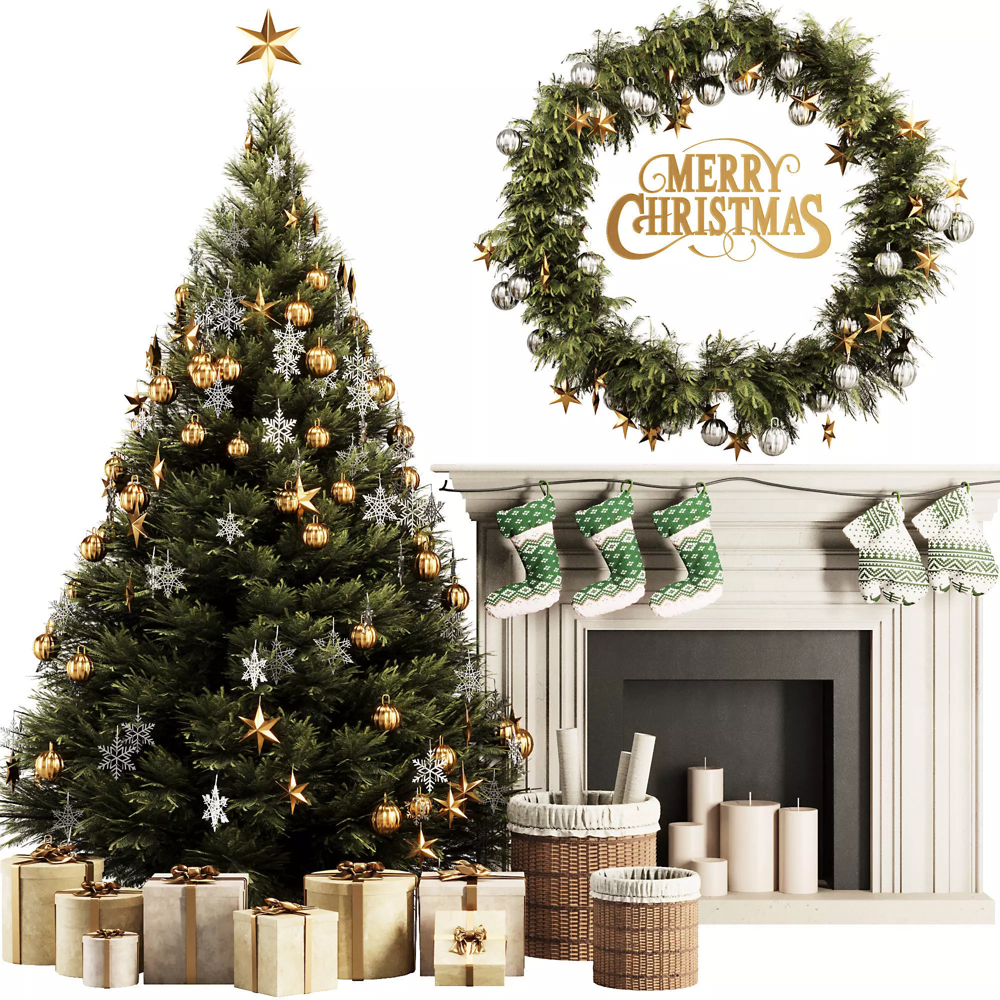 Christmas Tree Set2 3D model