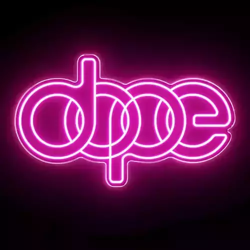 Dope Neon Sign 3D model