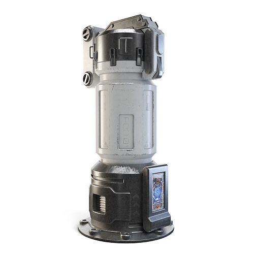 Space Station Cylindrical Pod 3D model