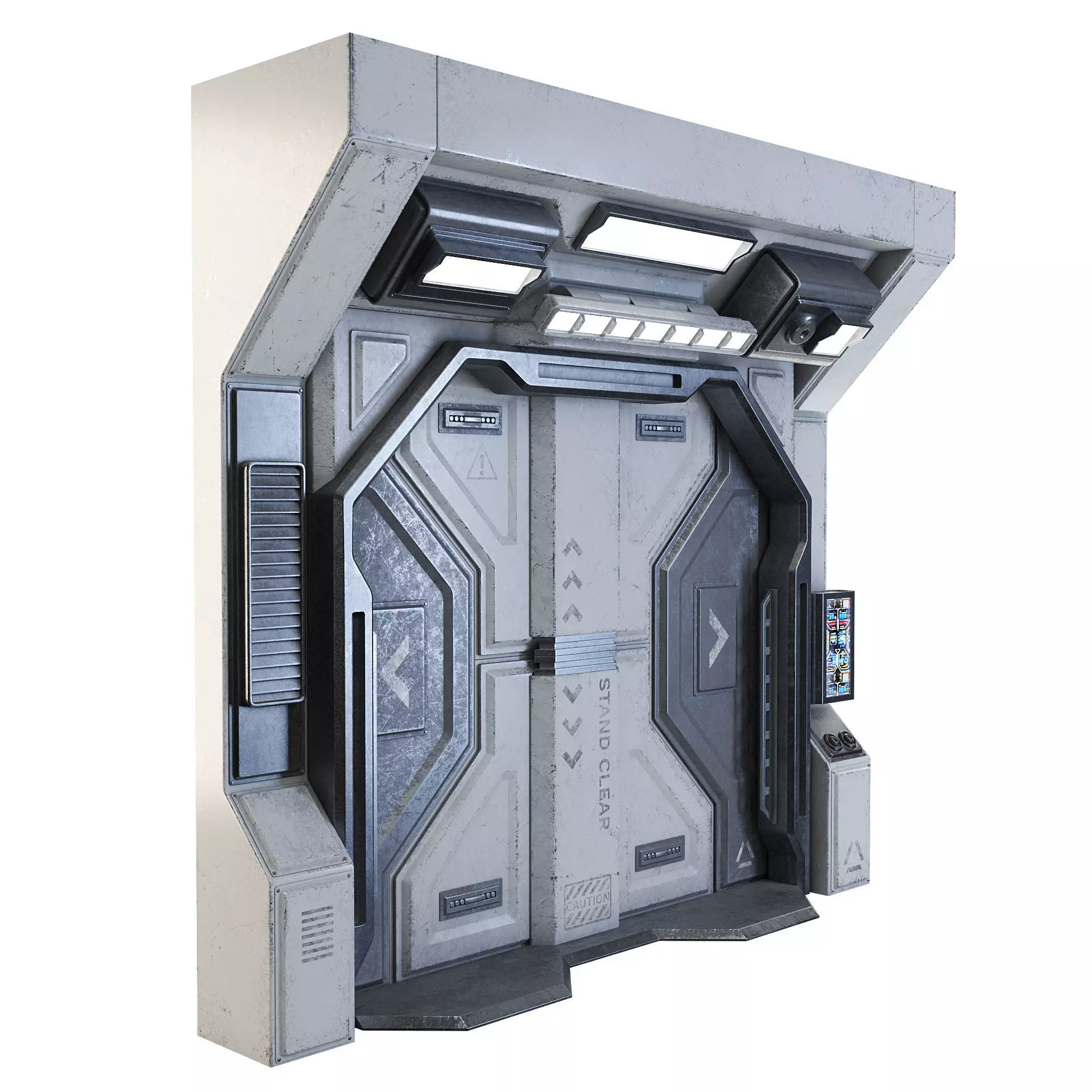 Space Station Entry Door 3D model_0