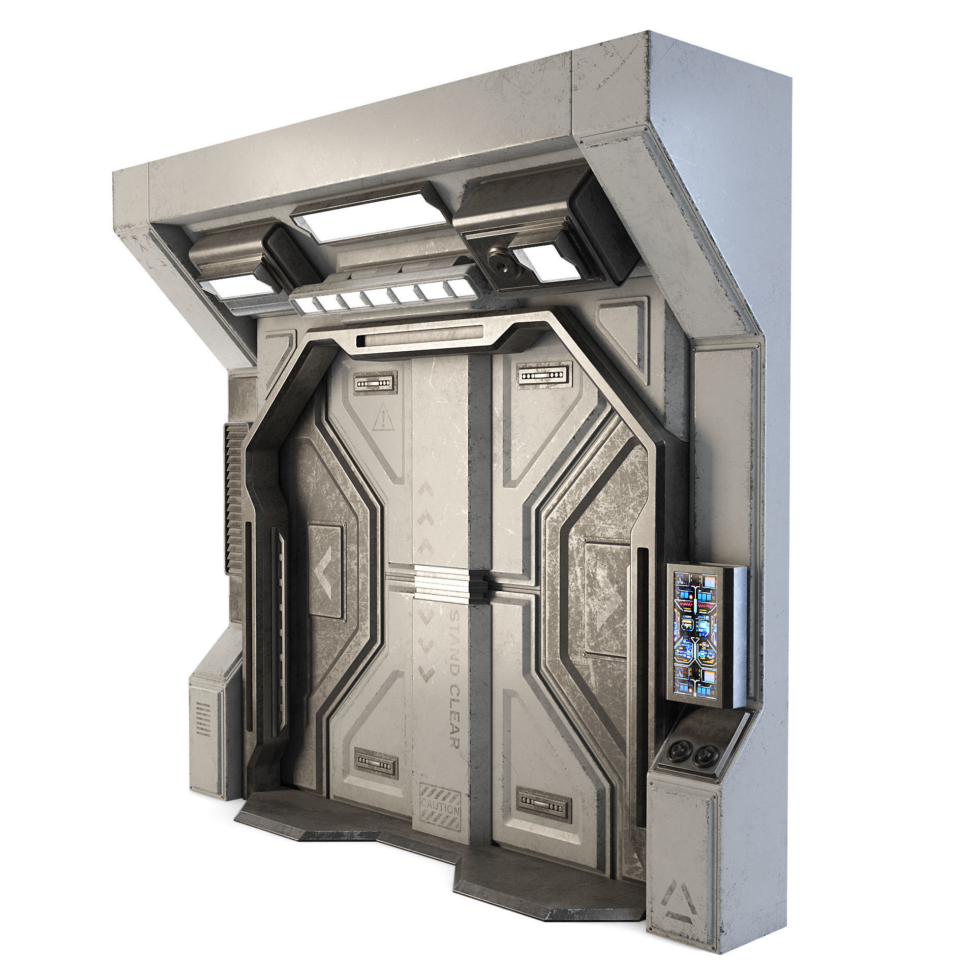 Space Station Entry Door 3D model_5