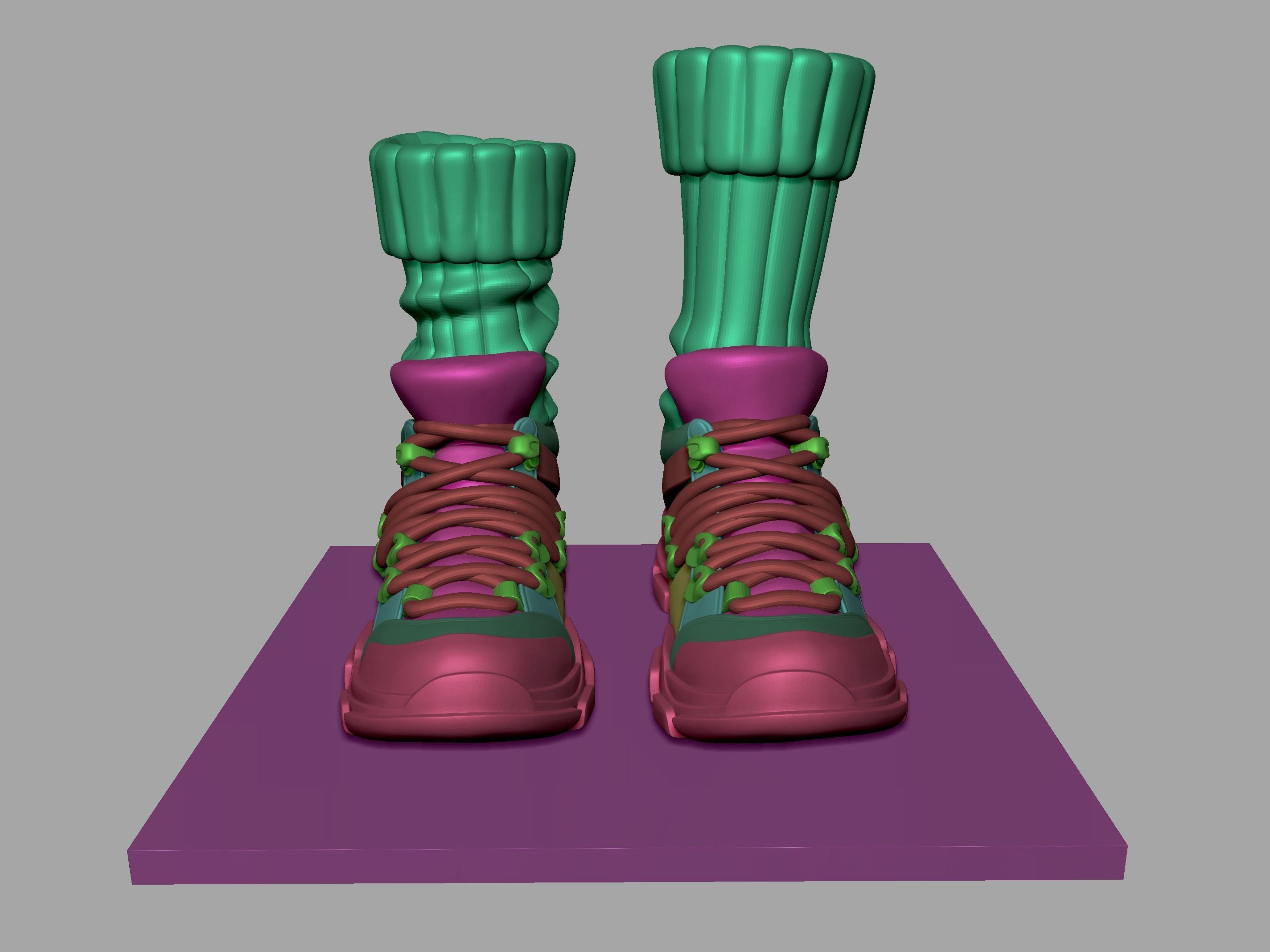 Sneakers  3D print model_4