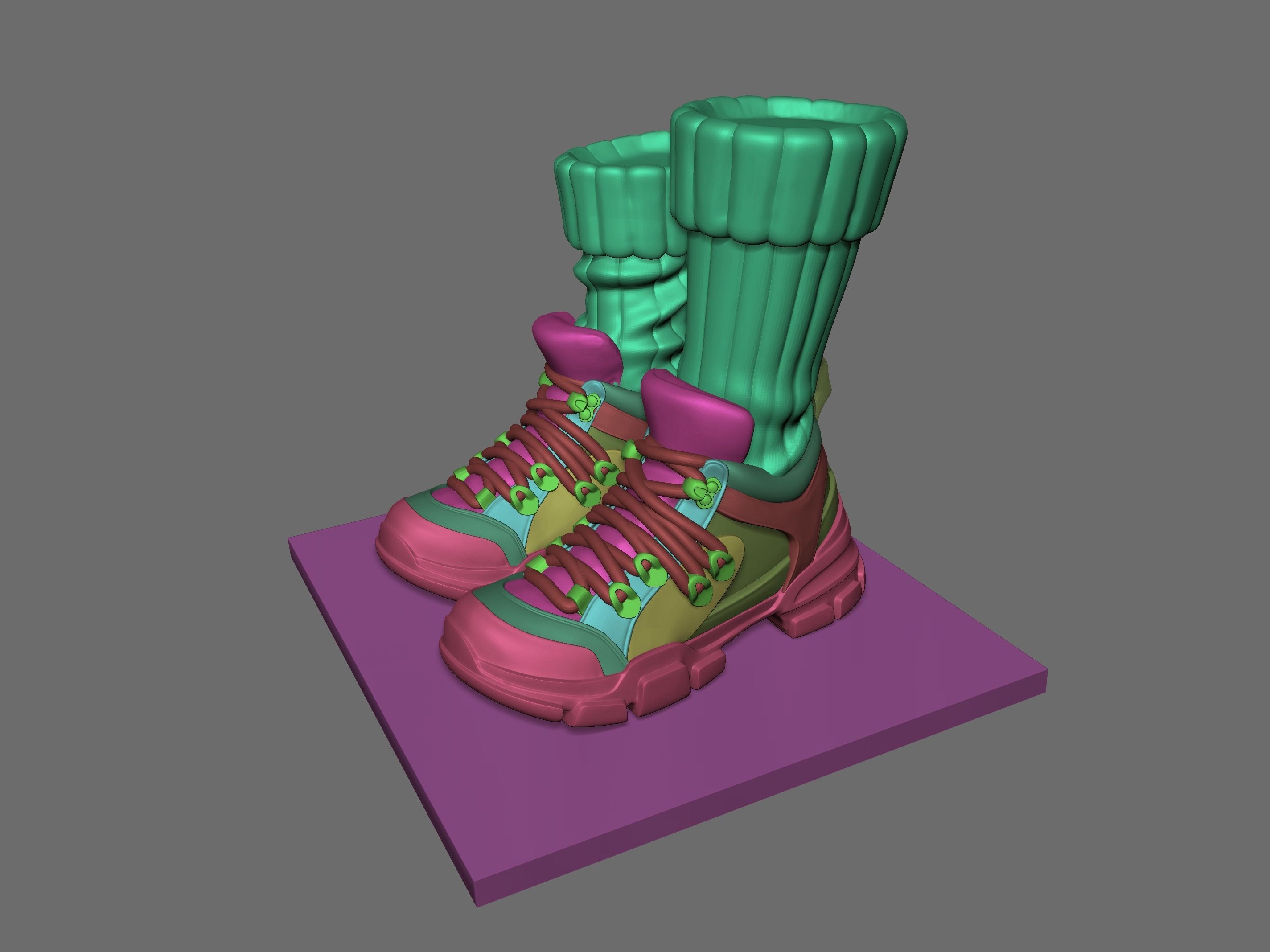 Sneakers  3D print model_5