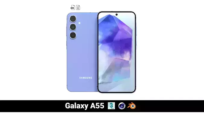 Samsung Galaxy A55 3D model