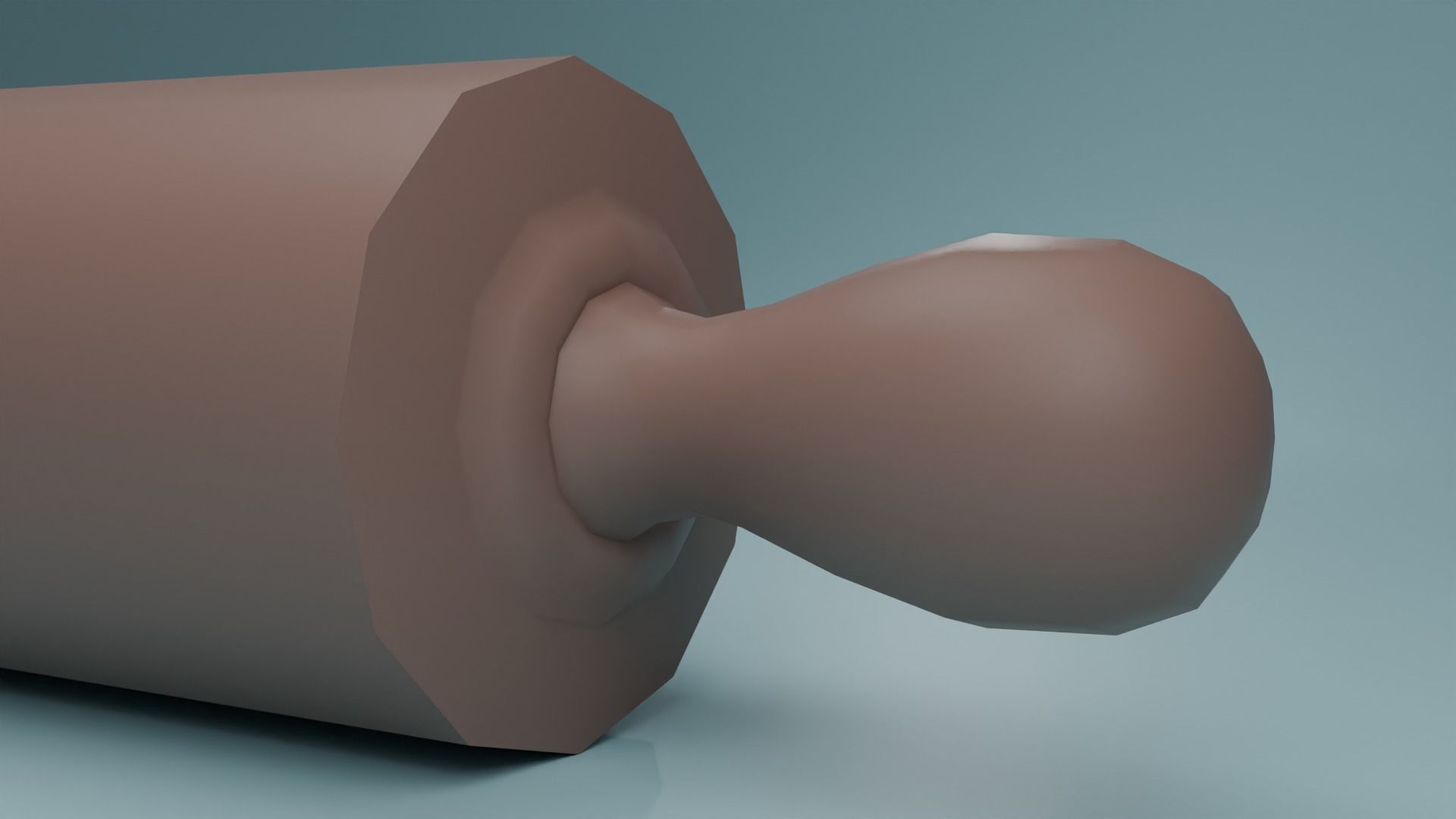 Rolling-pin Free low-poly 3D model_7