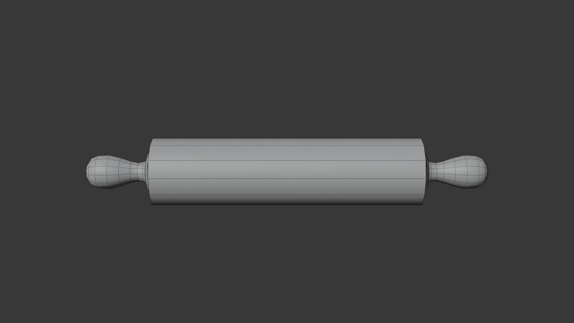 Rolling-pin Free low-poly 3D model_4